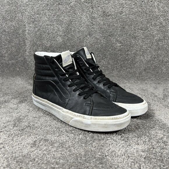 Vans Sk8-Hi Divine Energy Women's Size 8.5 Black White Athletic Skate Shoes Used - Picture 3 of 15